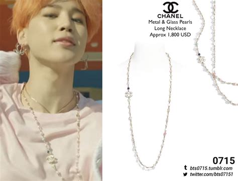 chanel necklace jimin price|chanel long necklaces for sale.